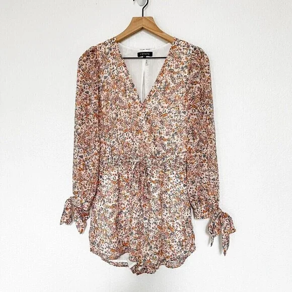 1. State Floral Romper Sz XS - Picture 3 of 11